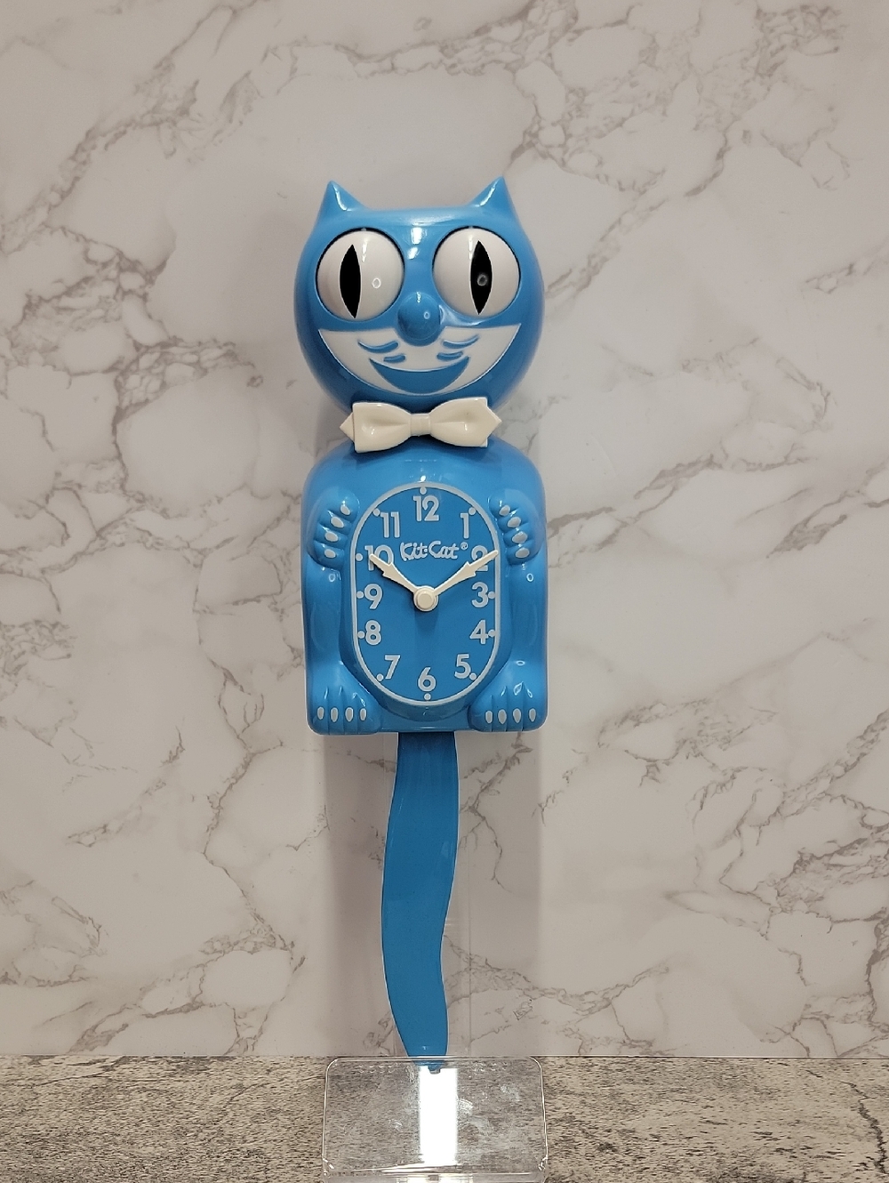 Super Rare Vintage Wedgwood Blue Kit-Cat Klock Clock
